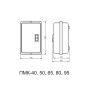 Контактор (пускач) в оболонці 95A 230В IP65 [A0040040020] ПМК АСКО