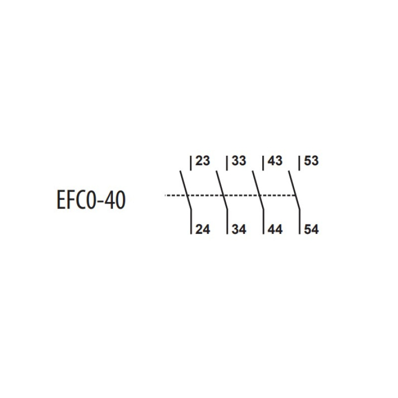 Дополнительный контакт 4NO [4641523] EFC0-40 ETI