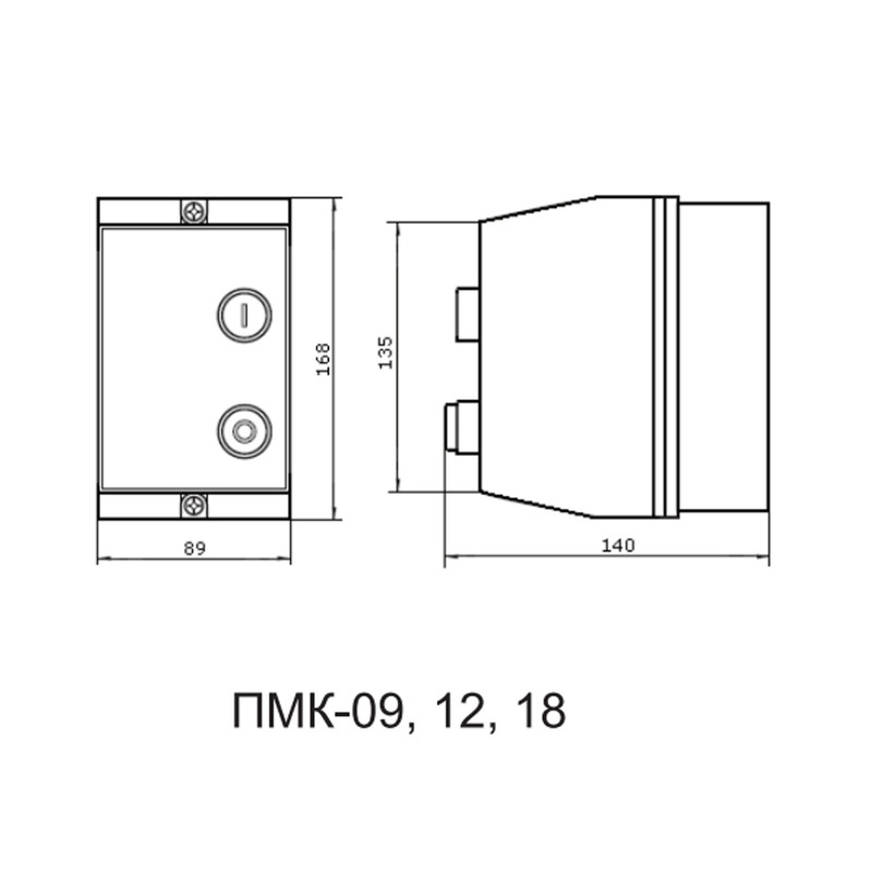 Контактор (пускатель) в оболочке 9A 230В IP54 [A0040040011] ПМК АСКО