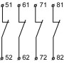Додатковий контакт 4NC [A0040050008] ДК-04 (LA1-D04) АСКО
