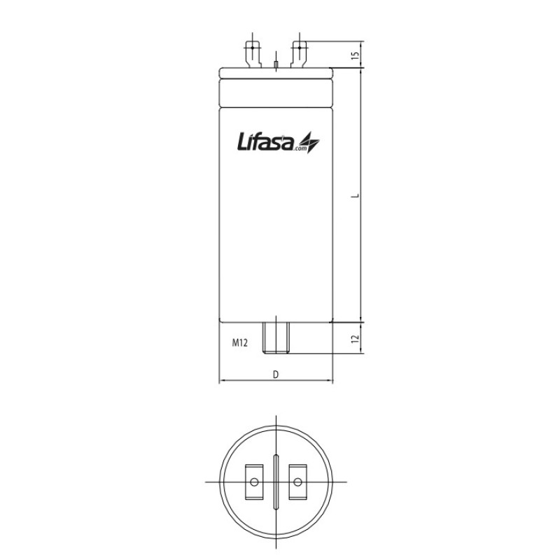 Однофазний конденсатор 1.1кВАр 230В самовідновлювальний [ELEFP40033AE] E.NEXT