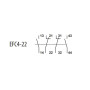 Дополнительный контакт 2NO+2NC [4641544] EFC4-22 ETI