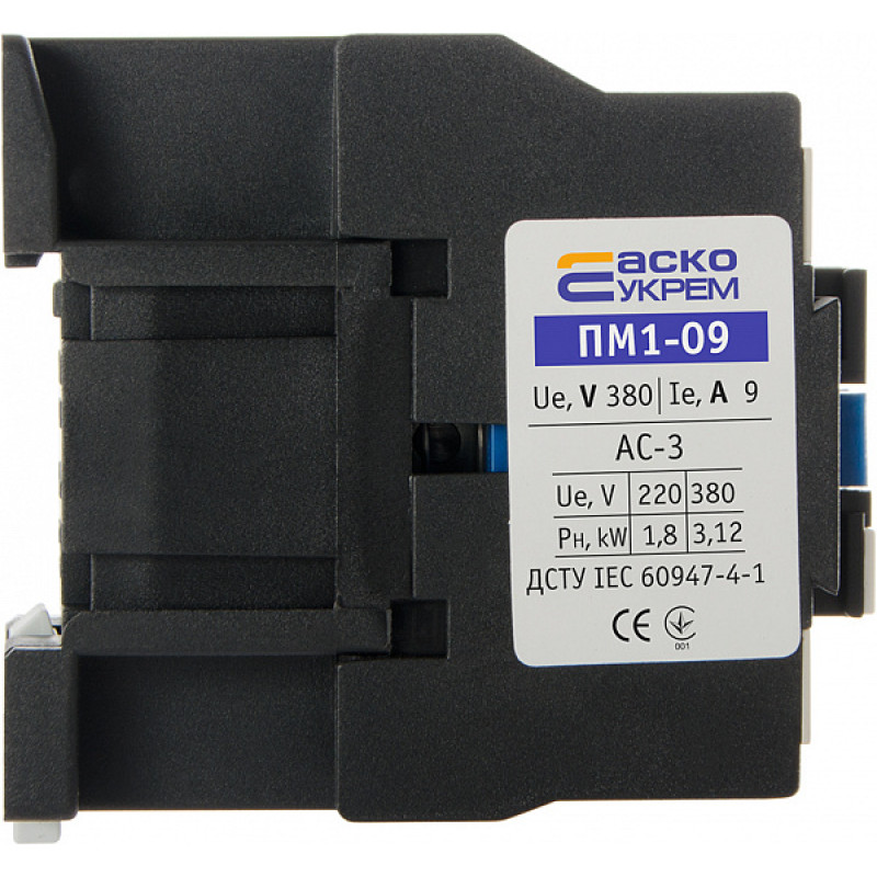 Контактор (пускач) 9А 220B 1НО [A0040010043] ПМ 1-09-10 M7 (LC1-D0910) АСКО