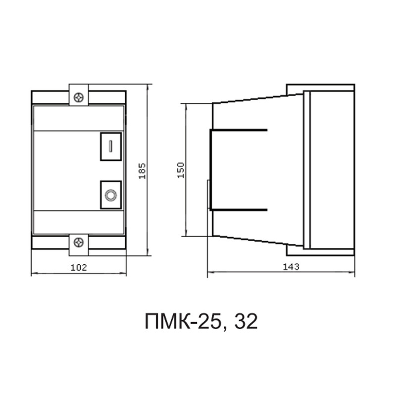 Контактор (пускач) в оболонці 25A 230В IP54 [A0040040014] ПМК АСКО