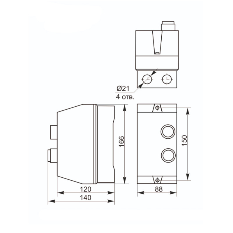 Оболонка для КМІ 9-18А IP54 [KKM-1] КМІ УЕК