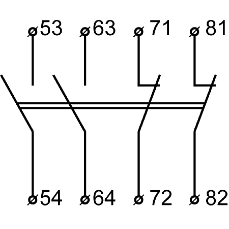 Додатковий контакт 2NO 2NC [A0040050012] ДК-22 (LA1-D22) АСКО
