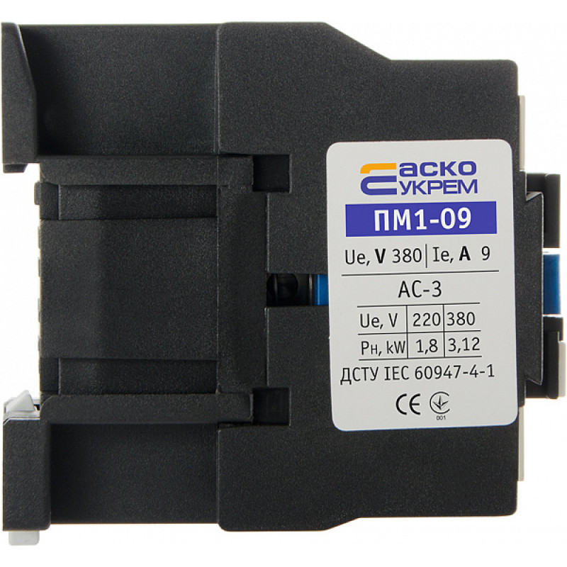 Контактор (пускач) 9А 110B 1НЗ [A0040010057] ПМ 1-09-01 F7 (LC1-D0901) АСКО