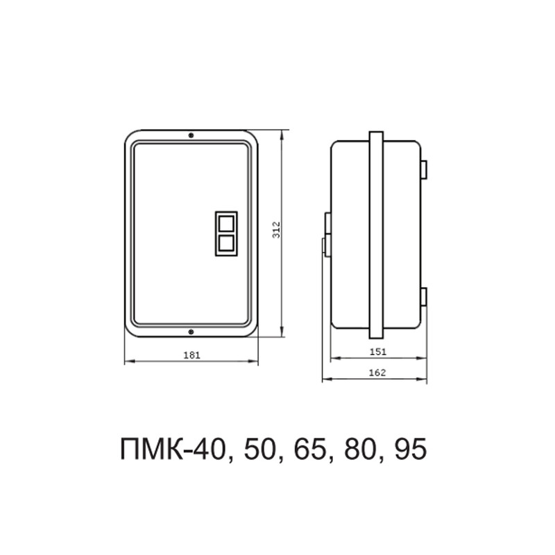 Контактор (пускатель) в оболочке 40A 230В IP65 [A0040040016] ПМК АСКО