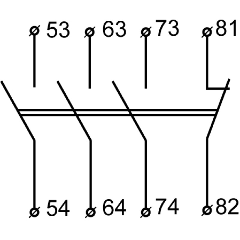 Додатковий контакт 3NO 1NC [A0040050013] ДК-31 (LA1-D31) АСКО