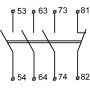 Додатковий контакт 3NO 1NC [A0040050013] ДК-31 (LA1-D31) АСКО
