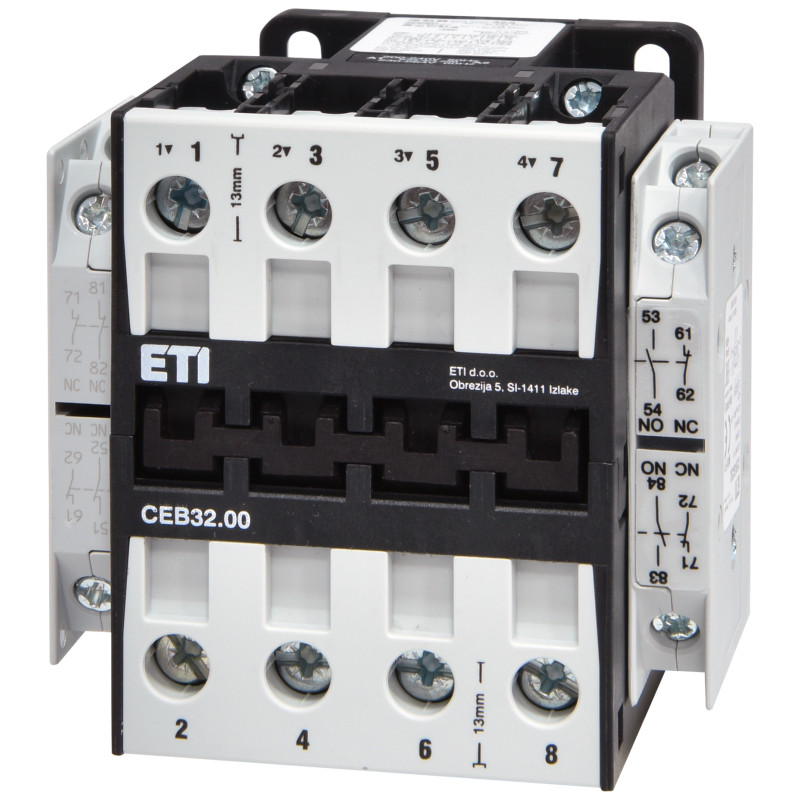 Контактор (пускач) 4P 24А 230В [2462004] CEB 24.00 ETI