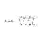 Додатковий контакт 1NO+3NC [4641527] EFC0-13 ETI