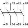Додатковий контакт 4NO [A0040050014] ДК-40 (LA1-D40) АСКО