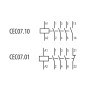 Контактор (пускач) 7А 230В 4НО [4641054] CEC 07.10 ETI