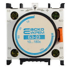 Блок задержки 10-180сек 1NO 1NC на включение [A0040050006] БЗ-23 (LA2-DТ4) АСКО