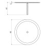 Крышка Ø80х2мм для коробок КU 68-1901, 68-1902 ПВХ [KO 68_HB] Kopos
