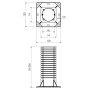 120х120х200мм коробка установочная для термоизоляции [KEZ_KB] PP Kopos