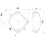 102х44мм зовнішня розподільча коробка 3 герметичні вводи IP44 [s027038] карболіт E.NEXT e.db.carb.3w.(КОР-73)