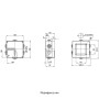 100x100x50мм внешняя распределительная коробка 6 герметичных вводов IP55 серая [GW44004] Gewiss