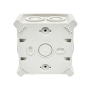 100x100x50мм зовнішня розподільча коробка 6 вводів IP65 сіра [JB-100-100-050-G-IP65-GR] UEC