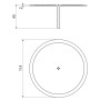 Крышка Ø114х2мм для коробки КО 97/5 ПВХ [KO 97 V_HB] Kopos