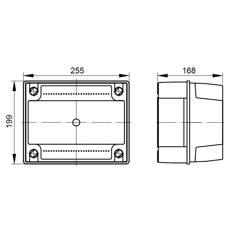 240х190х160мм внешняя распределительная коробка IP56 [54230] PP Express ДКС