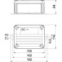 150х116х69мм зовнішня розподільча коробка IP66 E30-E90 [7205780] PP OBO bettermann