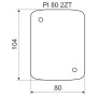 Подкладка 104х80х5мм негорючая для коробок LK 80x28 2ZT, LK 80x28 2T [PI 80 2ZT_XX] Kopos