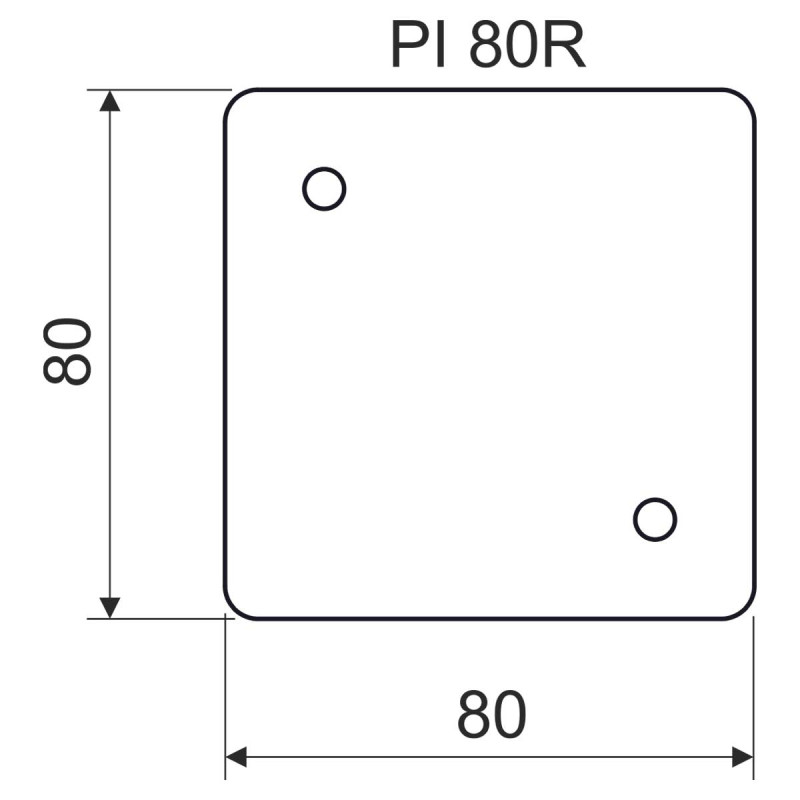 Подкладка 80х80х5мм негорючая для коробок серии LK [PI 80R_XX] Kopos