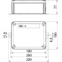 190х150х77мм зовнішня розподільча коробка IP66 E30-E90 [7205782] PP OBO bettermann