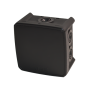 75x75x48 зовнішня розподільча коробка 6 вводів IP54 чорна [JB-075-075-048-G-IP54-BL] UEC