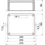 240х190х96мм зовнішня розподільча коробка IP66 E30-E90 [7205784] PP OBO bettermann