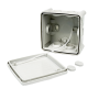 75x75x48 внешняя распределительная коробка 6 вводов IP65 серая [JB-075-075-048-G-IP65-GR] UEC