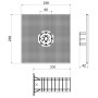 Монтажная панель 238х238х200мм расширена для теплоизоляции PP [MDZ XL_KB] Kopos
