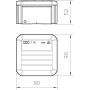 90х90х52мм внешняя распределительная коробка IP56 [2007223] PP Т40 OBO bettermann