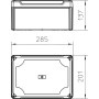 285х201х137мм внешняя распределительная коробка висока кришка IP66 [2007738] PP Т350 OBO bettermann