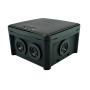 75x75x48 внешняя распределительная коробка 6 вводов IP65 черная [JB-075-075-048-G-IP65-BL] UEC