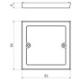 Кришка 82х82х9мм для коробок серии LK 80 ПВХ белая [VLK 80_HB] Kopos