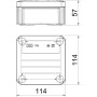 90х90х52мм внешняя распределительная коробка IP66 [2007239] PP Т60 OBO bettermann