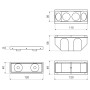 Коробка щитова 36х56х120мм монолитное бетоностроение РЕ оранжевая [KBS-120_AB] Kopos