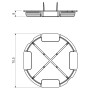 Кришка захисна Ø70,5х8мм для коробок KU, KP 68, KBV-1 PE [ZV 68_AB] Kopos
