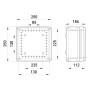 250х250х186мм внешняя распределительная коробка 11 герметичных вводов IP55 [9303-000] ПВХ E.NEXT Z3 W