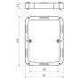 Рамка 81х105х12мм надставная для коробки LK 80x28 2ZT ПВХ [NR 2ZT_HB] Kopos