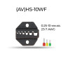 Матрица (AV)HS-10WF 0.25-10 мм.кв 23-7 AWG для кримпера серии HS [AHS-10WF] TACTIX