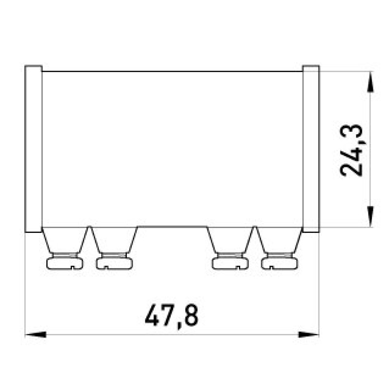 З'єднувач металевий e.industrial.pipe.connect.screw.3/4 ", на гвинтах, Enext [i0440002]