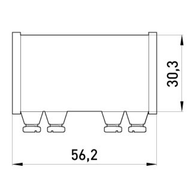 З'єднувач металевий e.industrial.pipe.connect.screw.1 ", на гвинтах, Enext [i0440003]