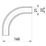 Кутовий з'єднувач металевий e.industrial.pipe.angle.3/4 "без різьблення, 90 град., Enext [i0400002]