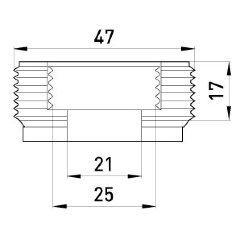 Переходник металлический e.industrial.pipe.thread.bts.1-1/2".3/4", резьбовой 1-1/2" на 3/4", Enext [i0410008]