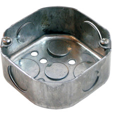 Коробка распаячная e.industrial.pipe.db для труб, металлическая восьмиугольная, толщ.стенки 1,5мм, Enext [i0520002]