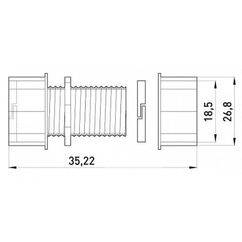 З'єднувач металевий e.industrial.pipe.connect.collet.1/2 ", цанговий, Enext [i0430001]
